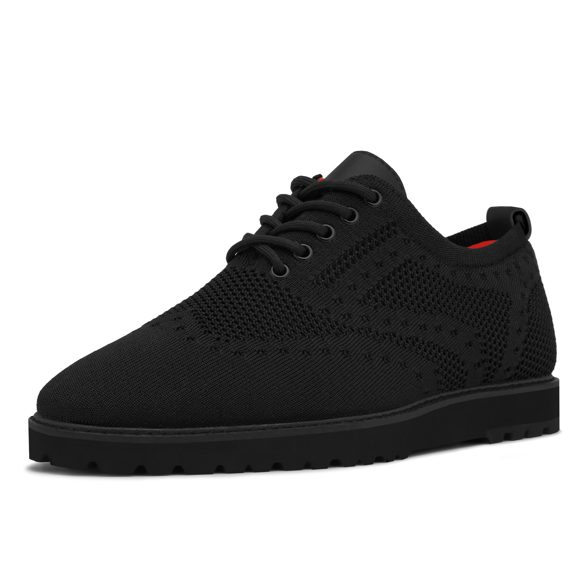 Tayno The Fershort Wingtip Knit Sneaker Black