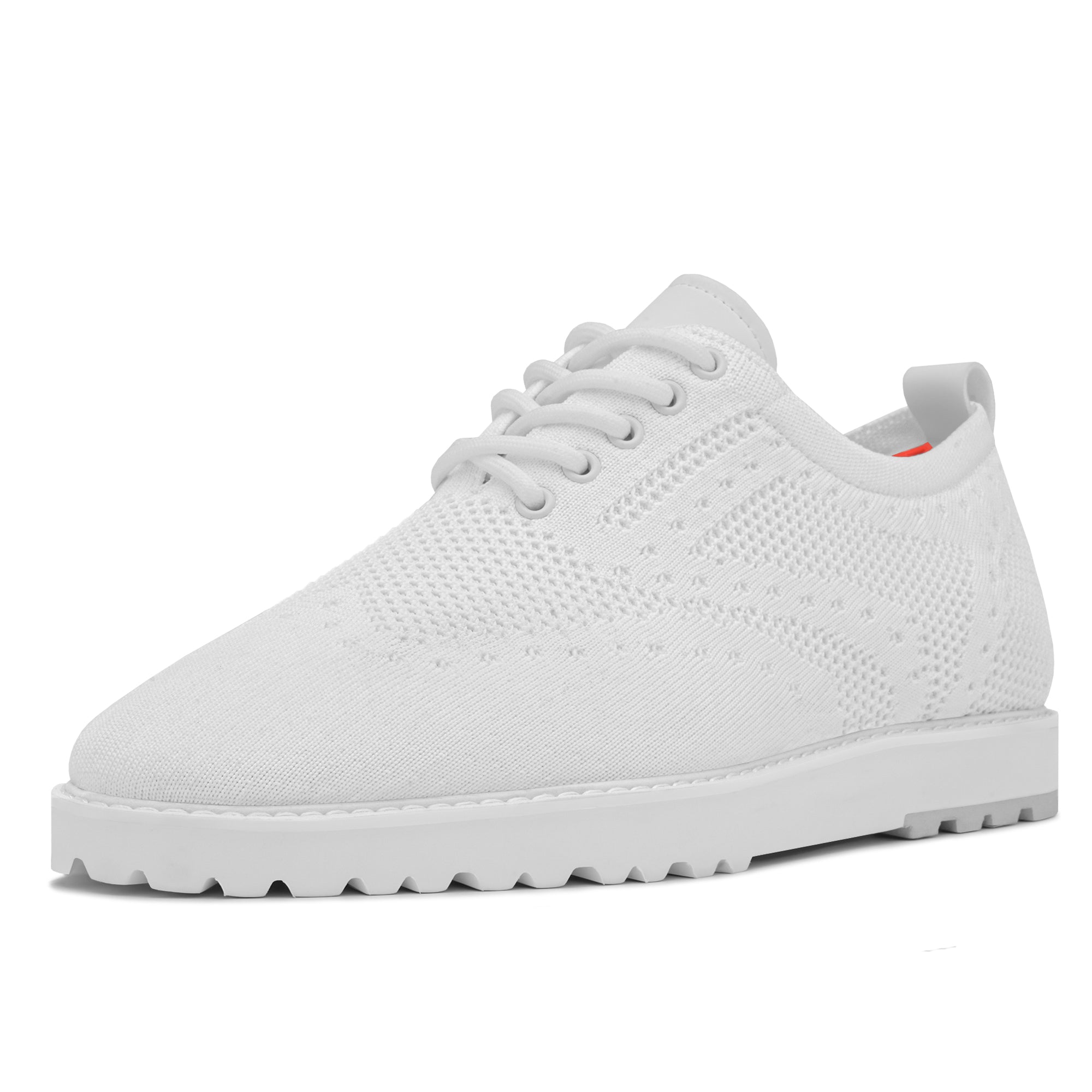 Tayon The Fershort Wingtip Knit Sneaker White
