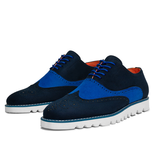 Tayno The Paragon Casual Wingtip Oxford Sneaker Navy / Royal