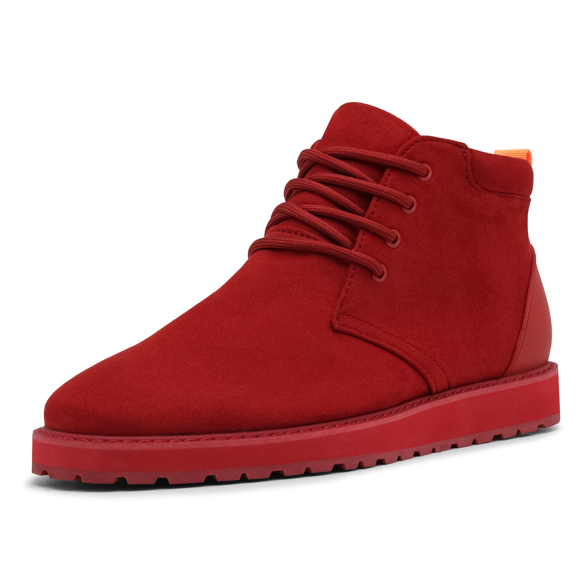 Tayno Maple Suede Dessert Chukka Sneaker Red