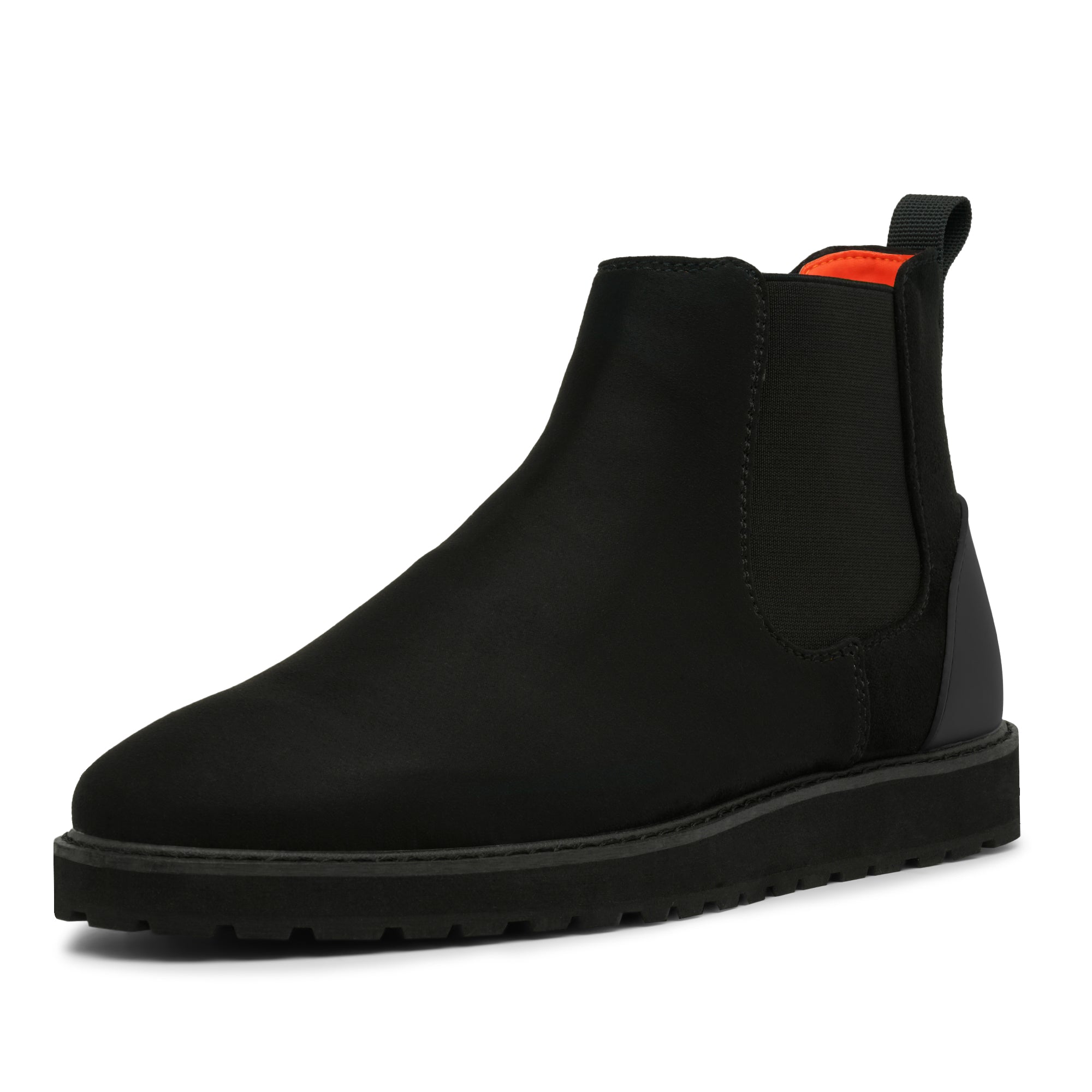 Tayno The Mustela Suede Casual Chelsea Sneaker  Black