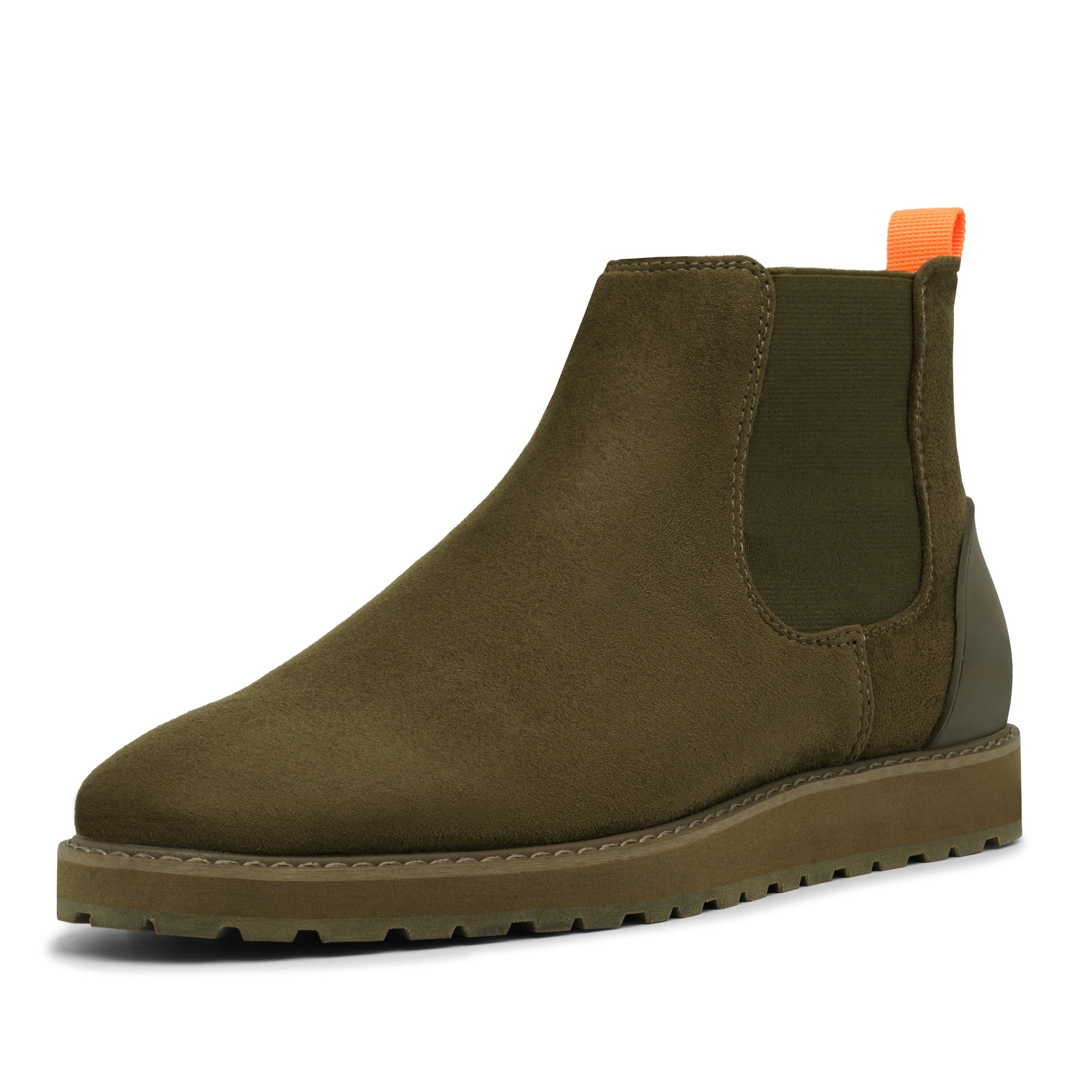 Tayno The Mustela Suede Casual Chelsea Sneaker Olive