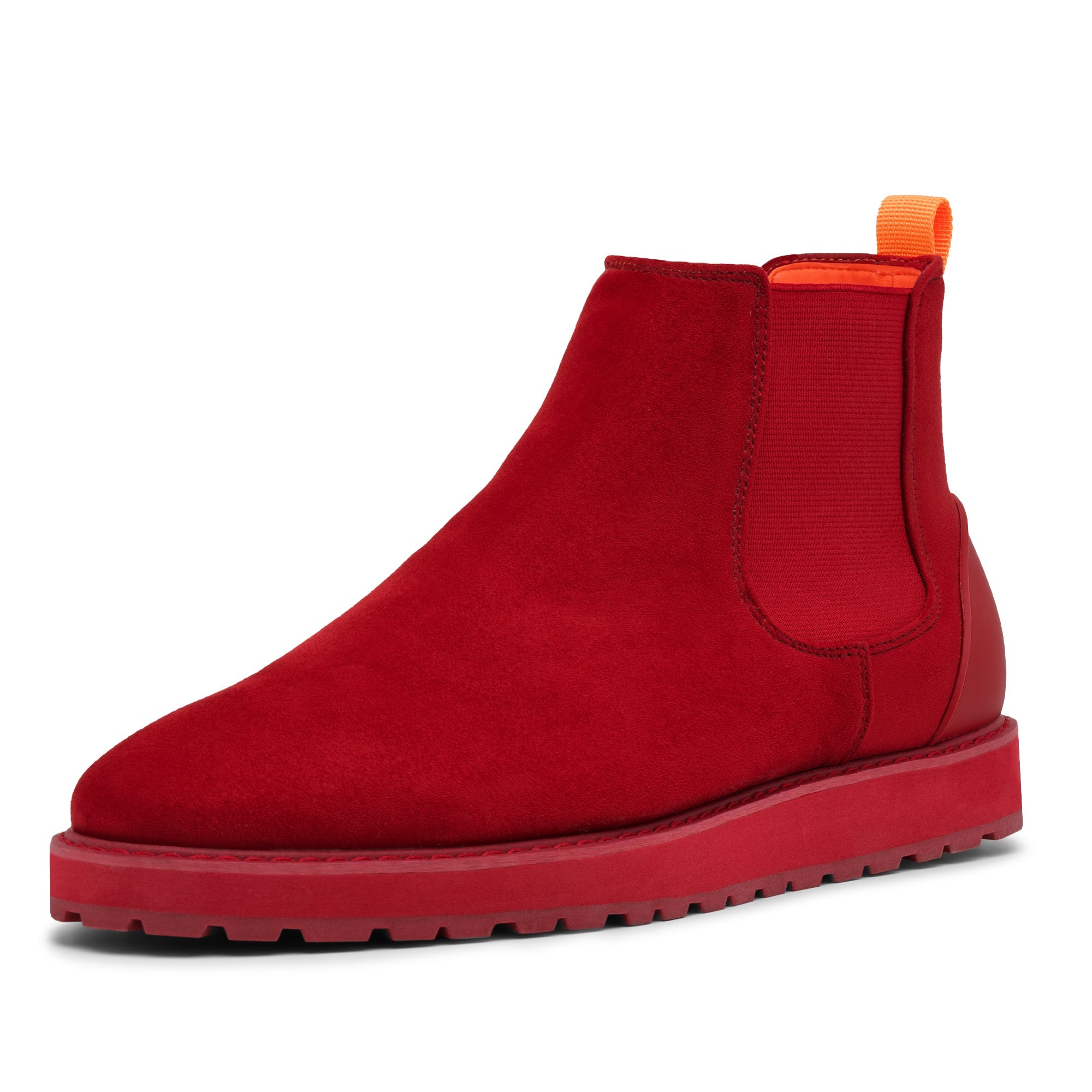 Tayno The Mustela Suede Casual Chelsea Sneaker Red