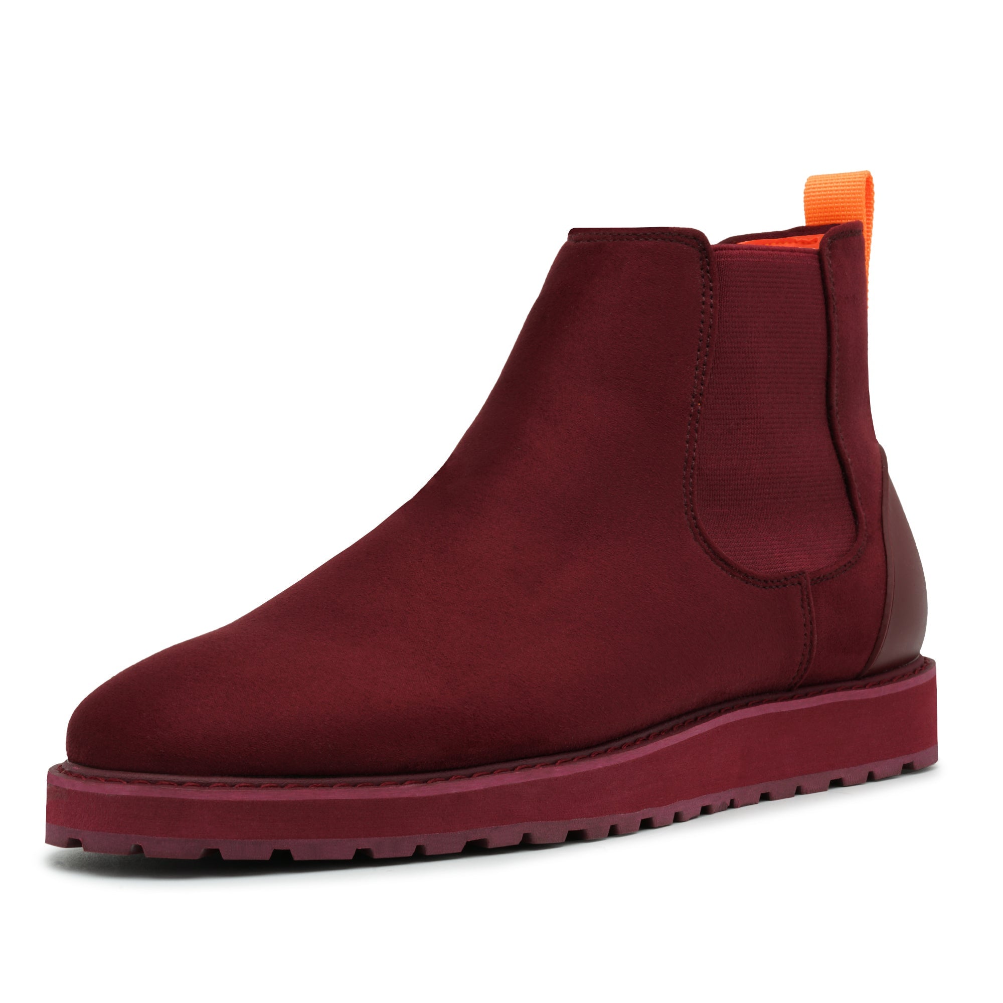 Tayno The Mustela Suede Casual Chelsea Sneaker Wine