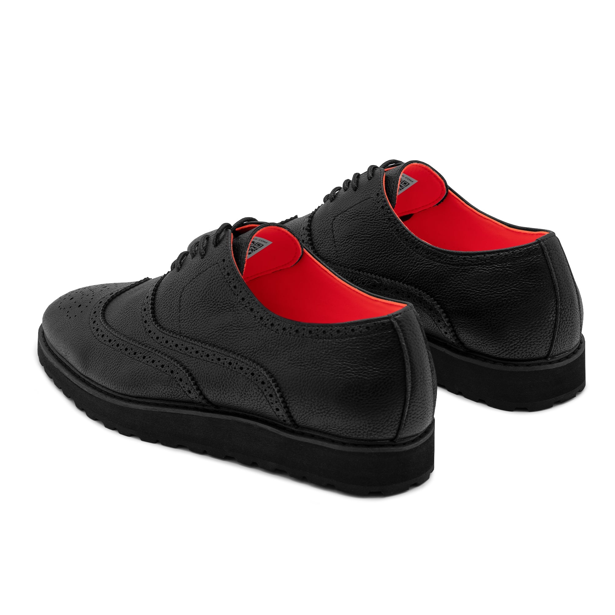 Tayon The Priority Leather Lace Up Wingtip Sneaker Black