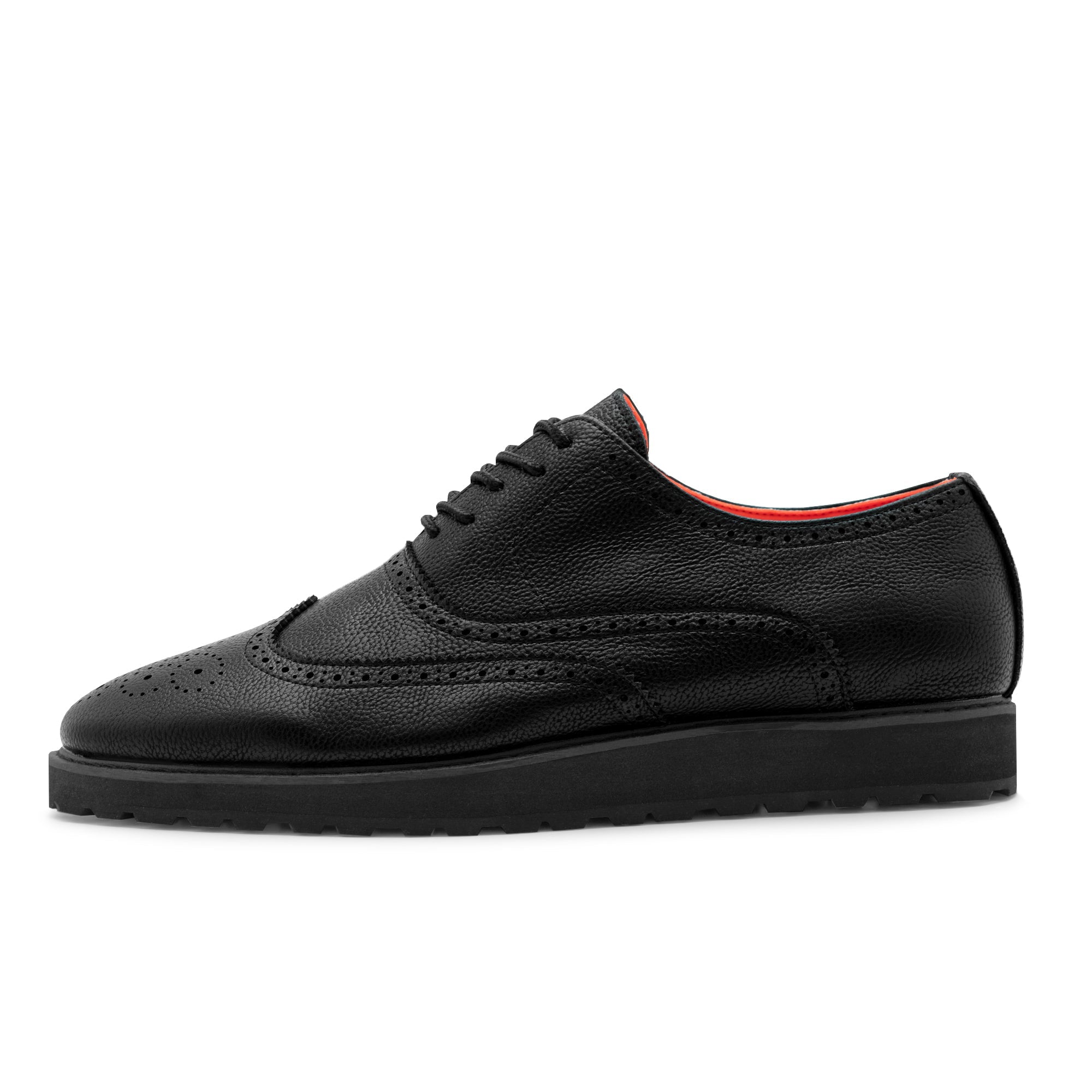 Tayon The Priority Leather Lace Up Wingtip Sneaker Black