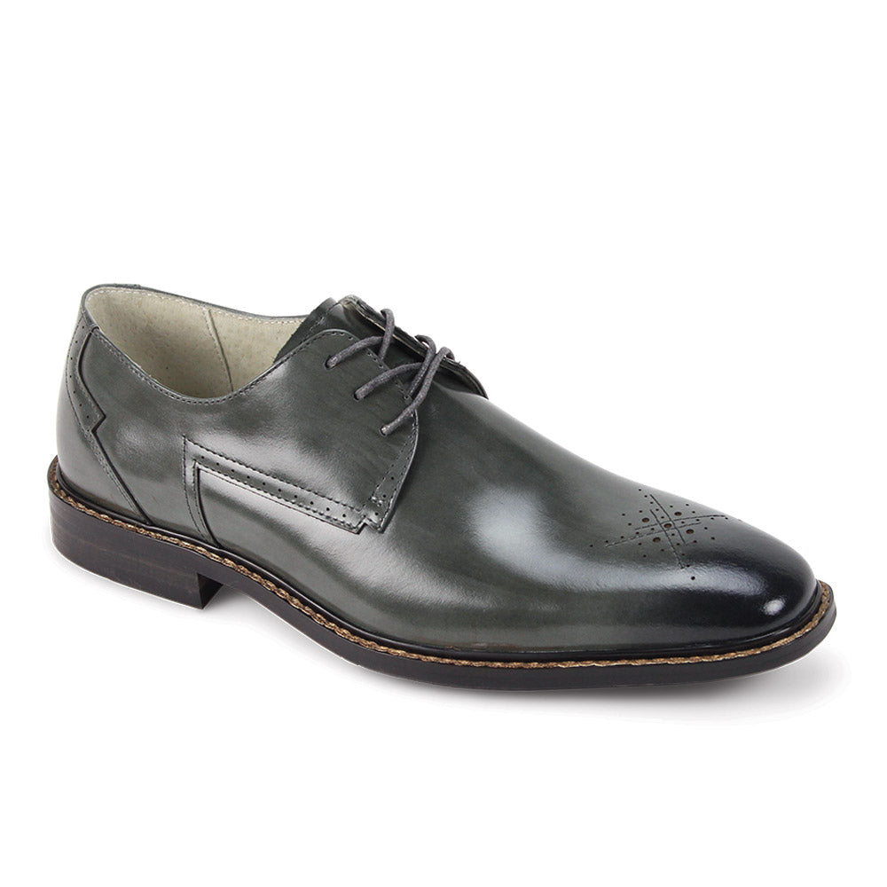Giovanni Toby Leather Dress Shoes Gray