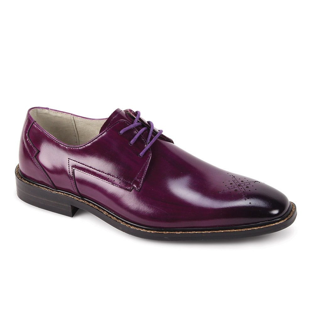 Giovanni Toby Leather Dress Shoes Purple
