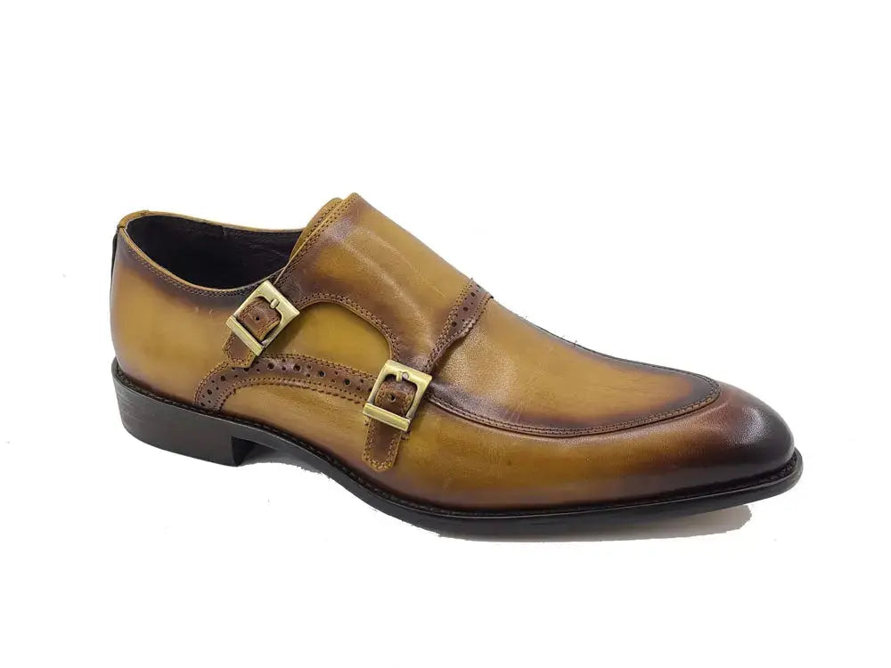 Two Tone Double Monk Strap