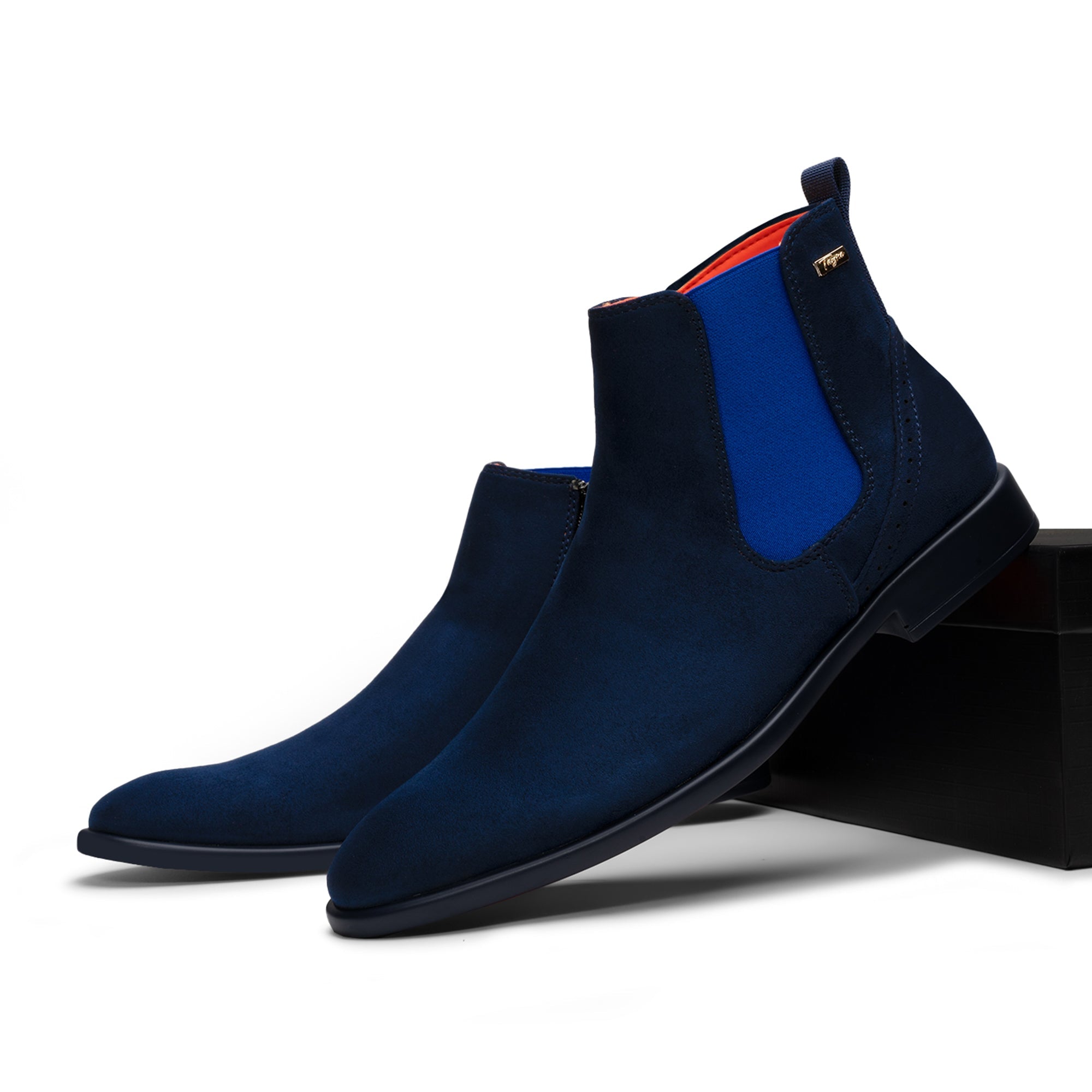 Tayno The Victorian Chelsea Boot Navy