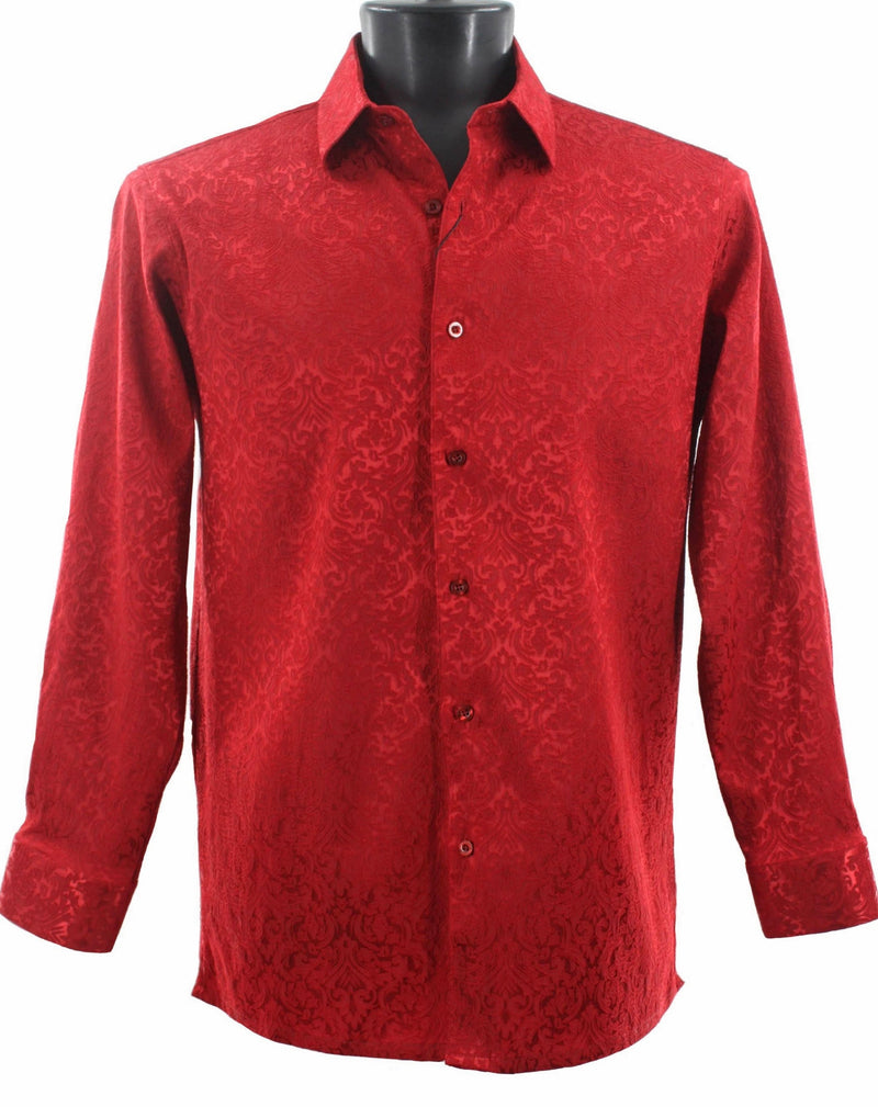 Bassiri 6543  Long Sleeve Shirt Red