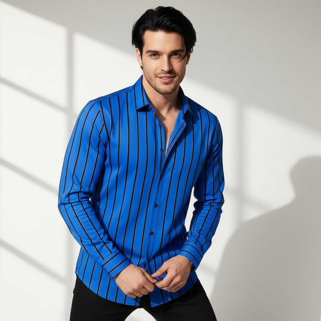 Boss Authority Button-Up Shirt ROYAL