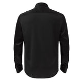 Barocco Luxe Satin Stretch Shirt BLACK - Barocco