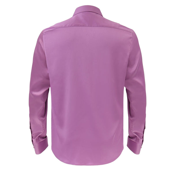 Barocco Luxe Satin Stretch Shirt PURPLE - Barocco