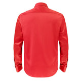 Barocco Luxe Satin Stretch Shirt RED - Barocco