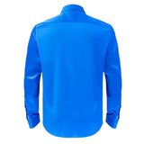 Barocco Luxe Satin Stretch Shirt ROYAL - Barocco