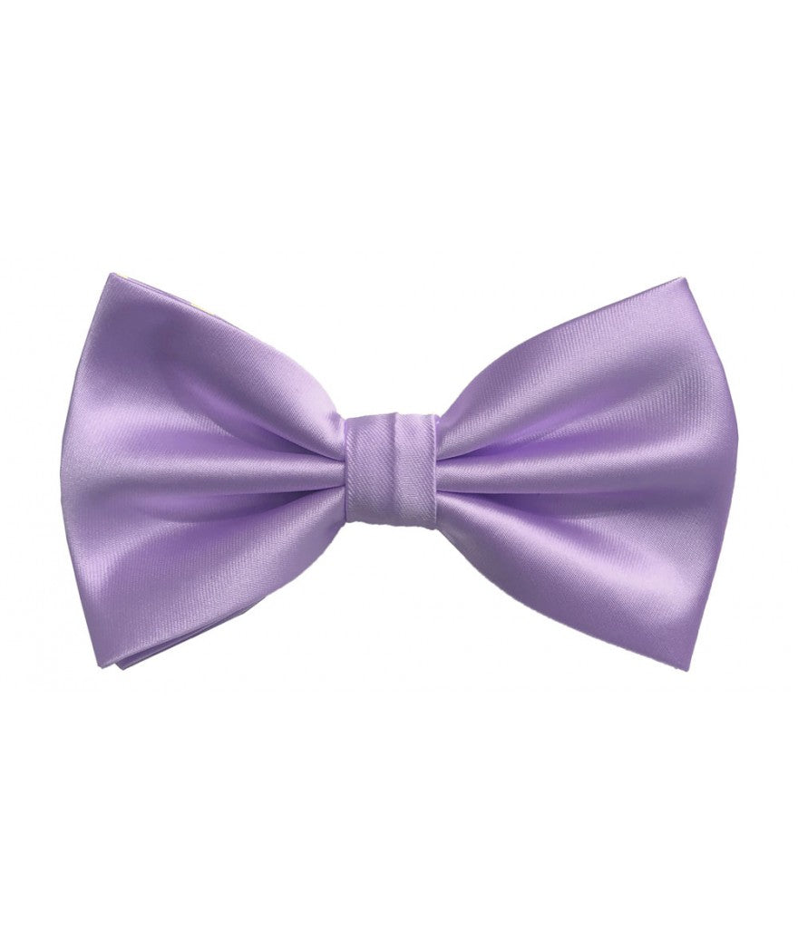 Brand Q 	BT100 -XX Solid Pre-Tied Bow Ties & Hankies Lilac