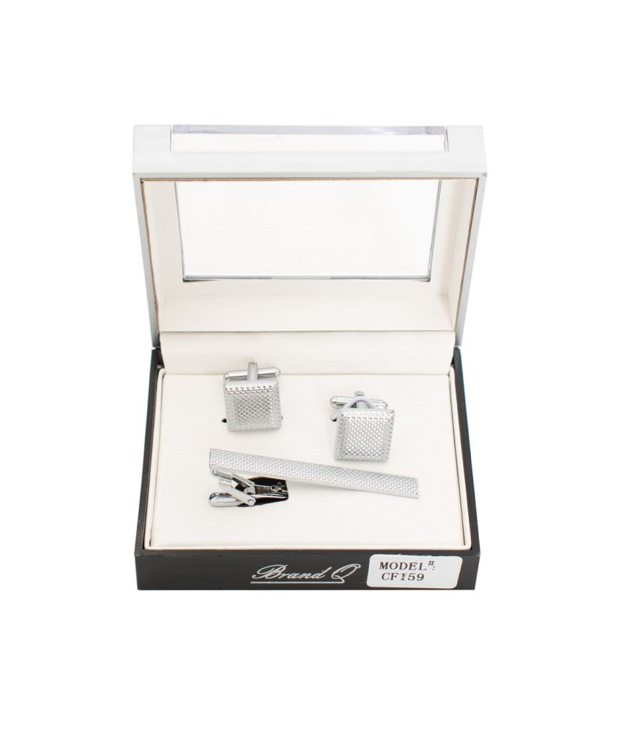 Brand Q CF159 Cufflink With Matching Tie Bar