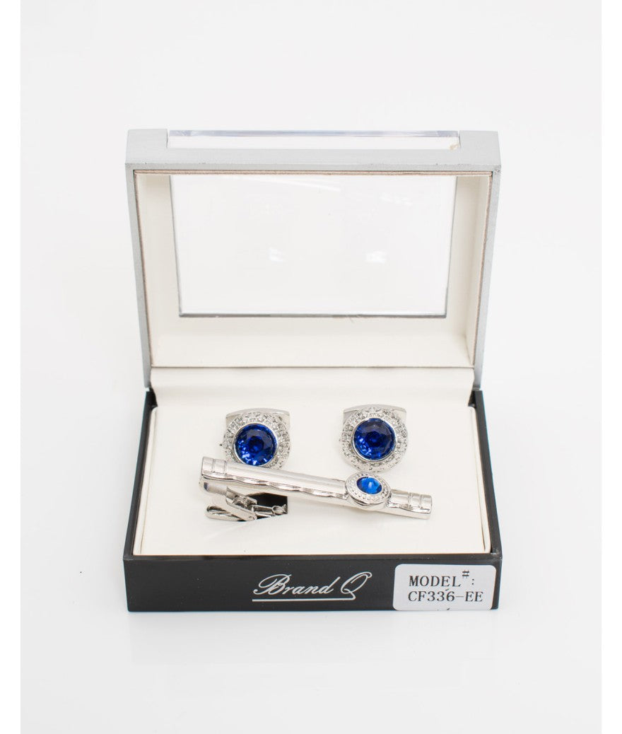 Brand Q CF336-EE Cufflink With Matching Tie Bar