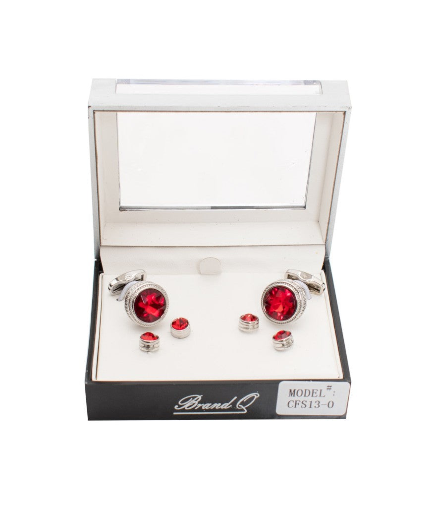 Brand Q CFS13-O Cufflink With Matching Tuxedo Studs
