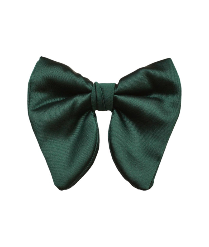 Brand Q DBT100-CC Droopy Bow Tie & Hankie Forest Green