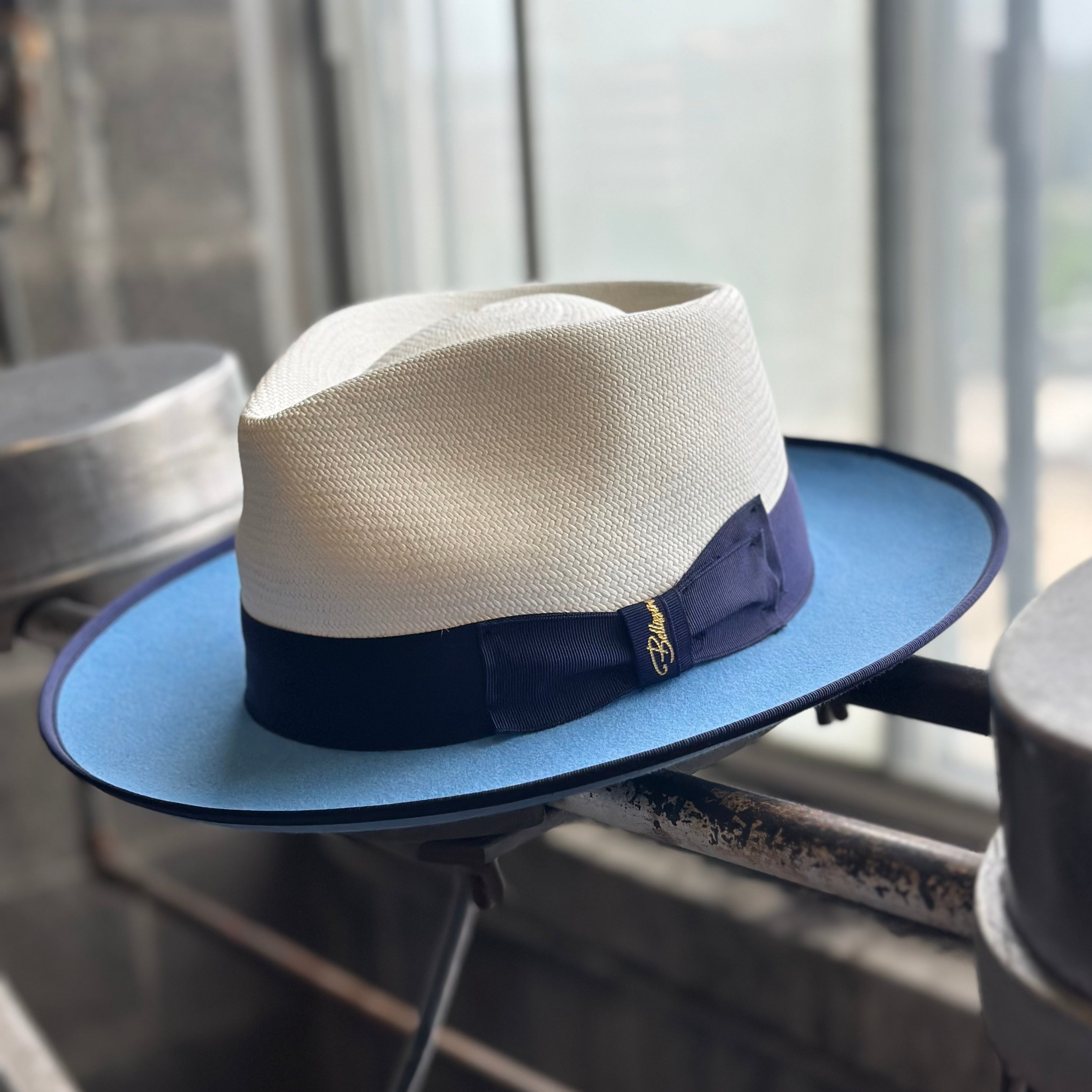 Bellissimo Exclusive Panama and Felt Two Tone Fox [Powder Blue]