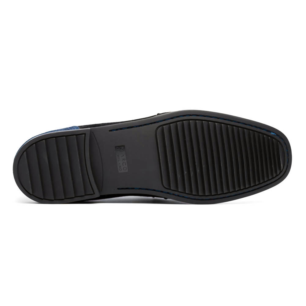 Hugo Ostrich Navy / Brown