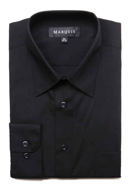 Marquis 009 Dress Shirt Regular Fit Black – Napoly Menswear
