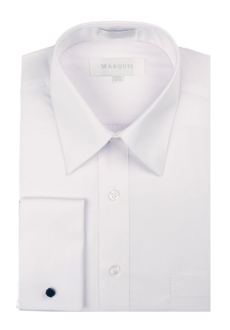 Marquis 009F Dress Shirt Regular Fit French Cuff White