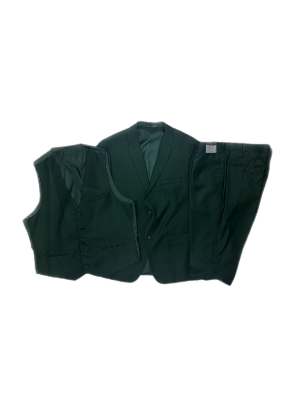 Caravelli S600512U Slim Fit 3pcs Suit Augusta Green