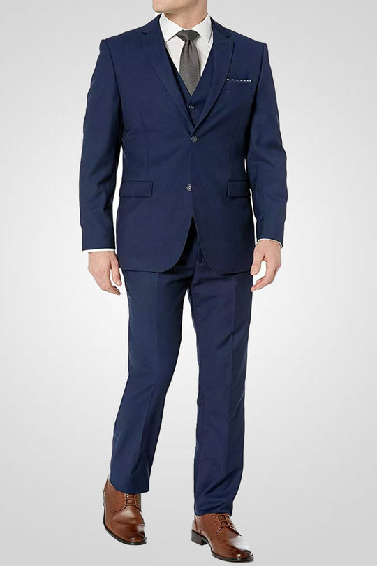 Caravelli S600512U Slim Fit 3pcs Suit Midnight Blue