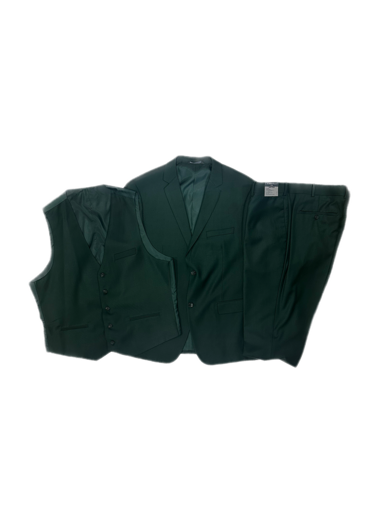 Caravelli S600512V 3Pcs Modern Fit Suit Augusta Green