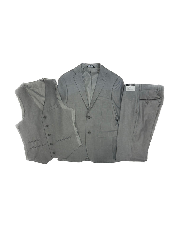West End 9-1012V121 3PCS Ultra Slim Fit Suit Light Grey