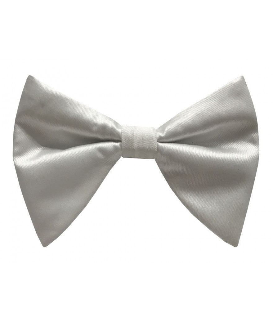 Brand Q LBT-100 Long Micro Fiber Bow Tie White