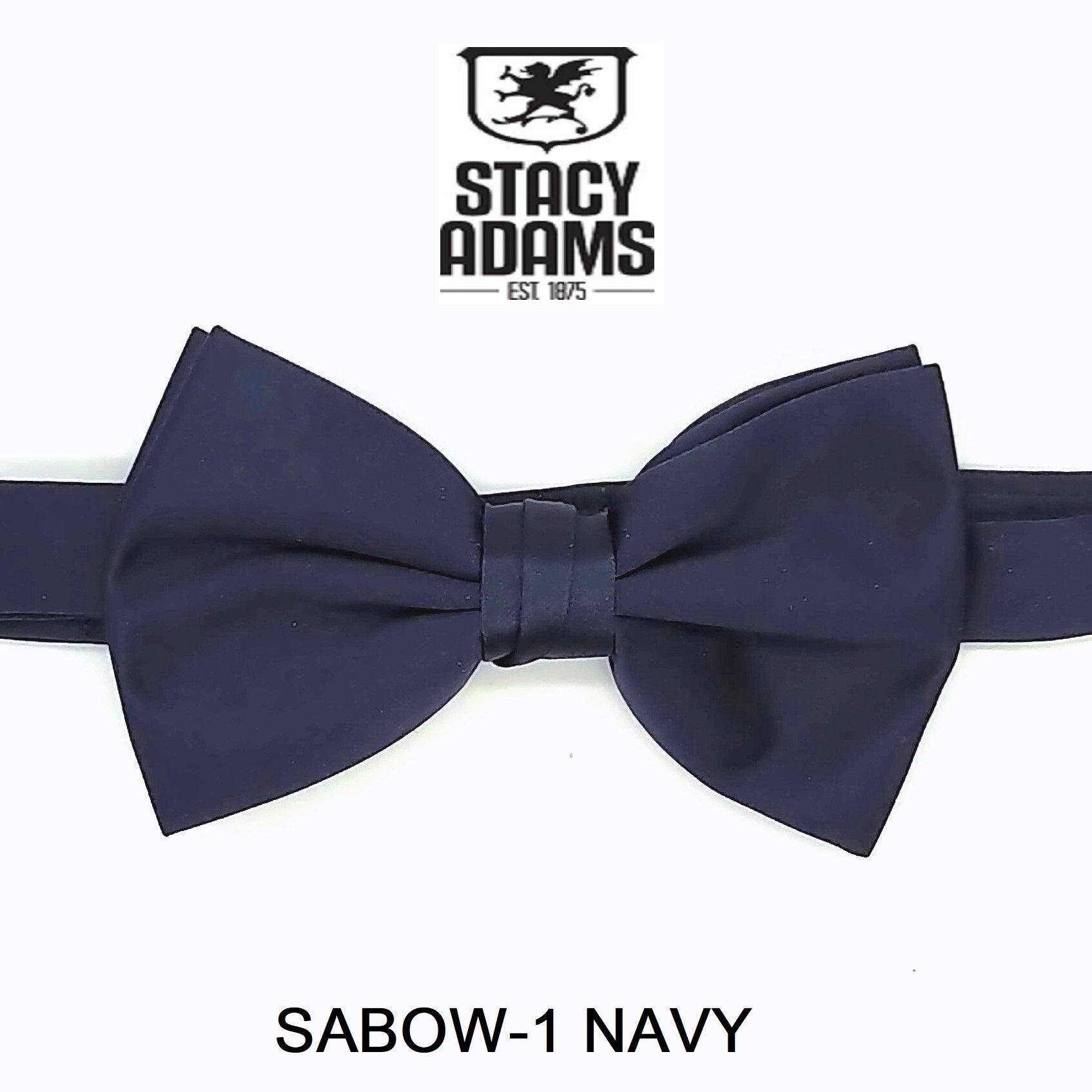 Stacy Adams SB400 Satin Solid Bowtie & Hanky
