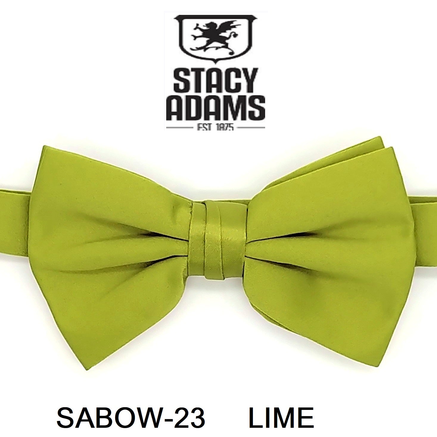 Stacy Adams SB400 Satin Solid Bowtie & Hanky
