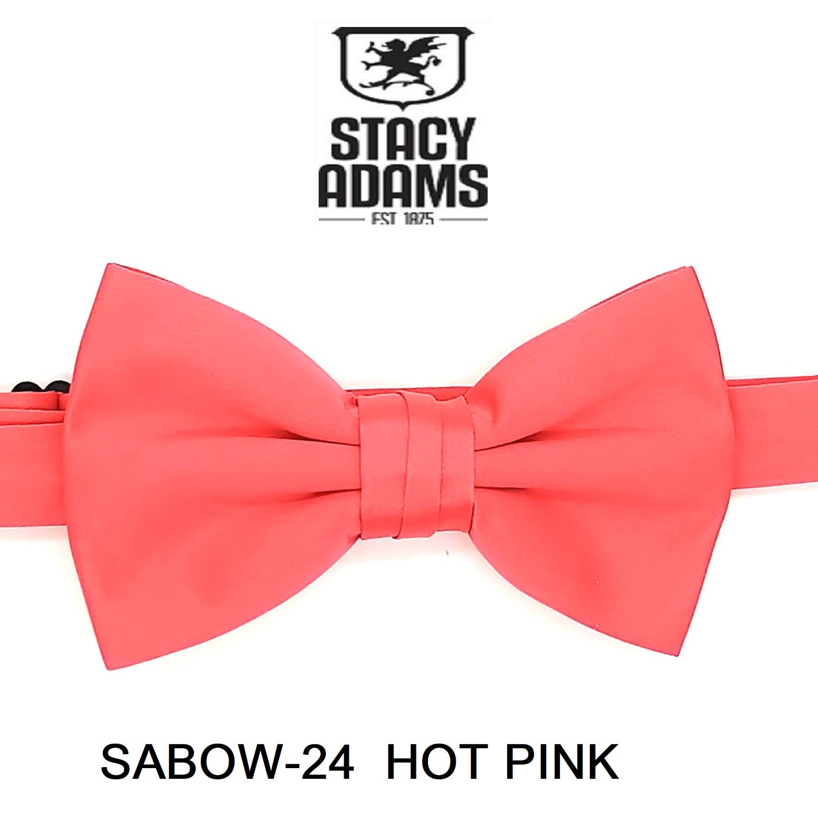 Stacy Adams SB400 Satin Solid Bowtie & Hanky