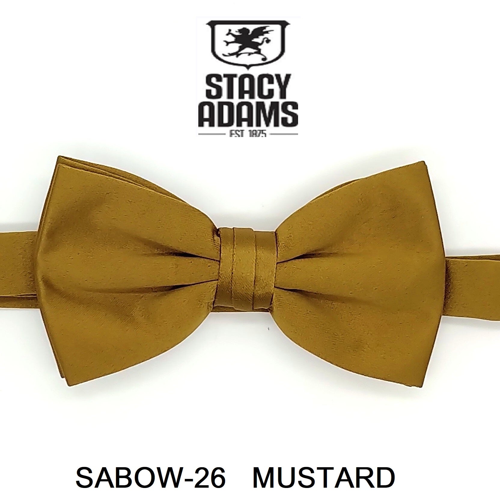 Stacy Adams SB400 Satin Solid Bowtie & Hanky