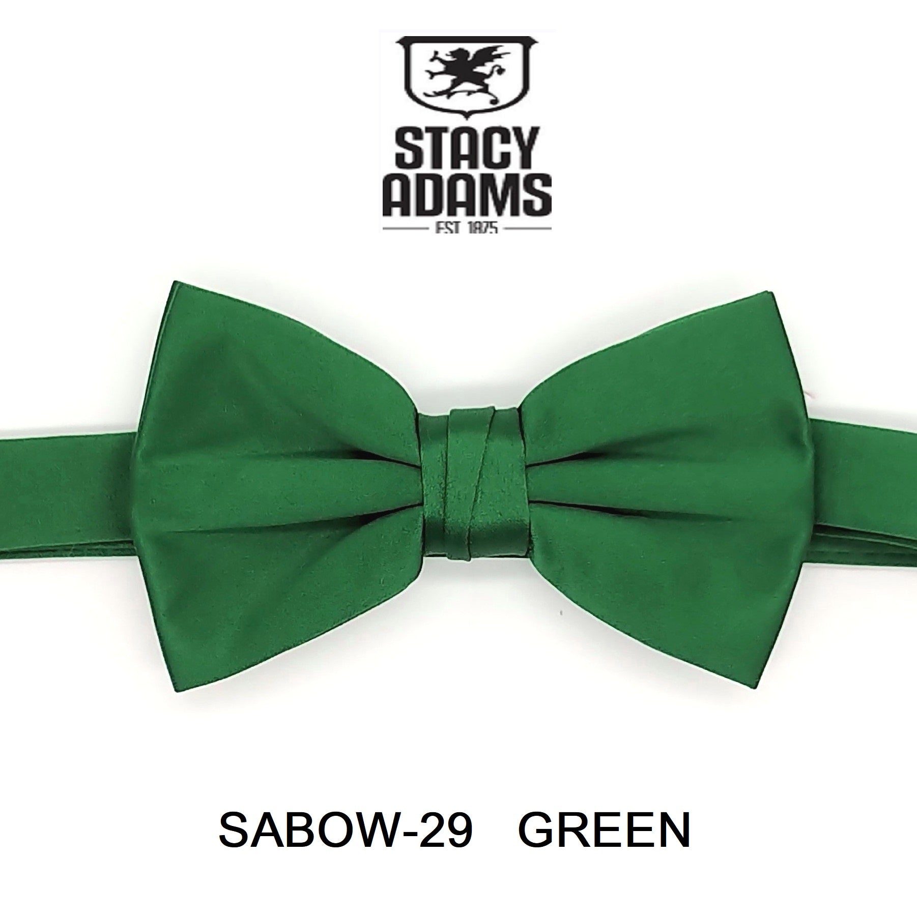 Stacy Adams SB400 Satin Solid Bowtie & Hanky