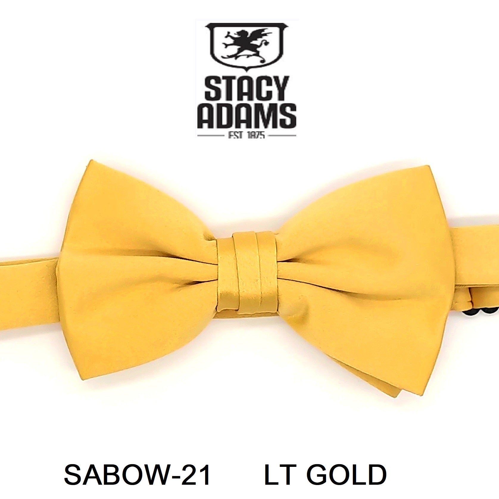 Stacy Adams SB400 Satin Solid Bowtie & Hanky