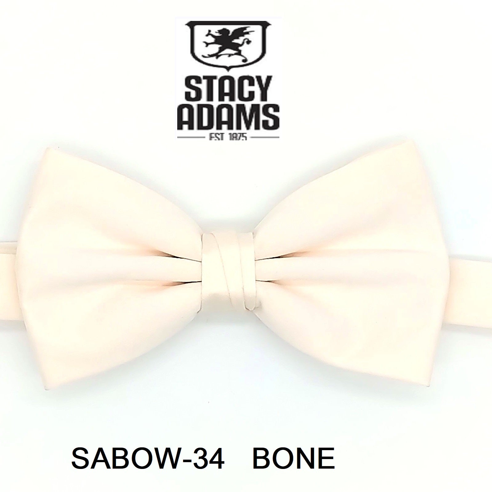Stacy Adams SB400 Satin Solid Bowtie & Hanky
