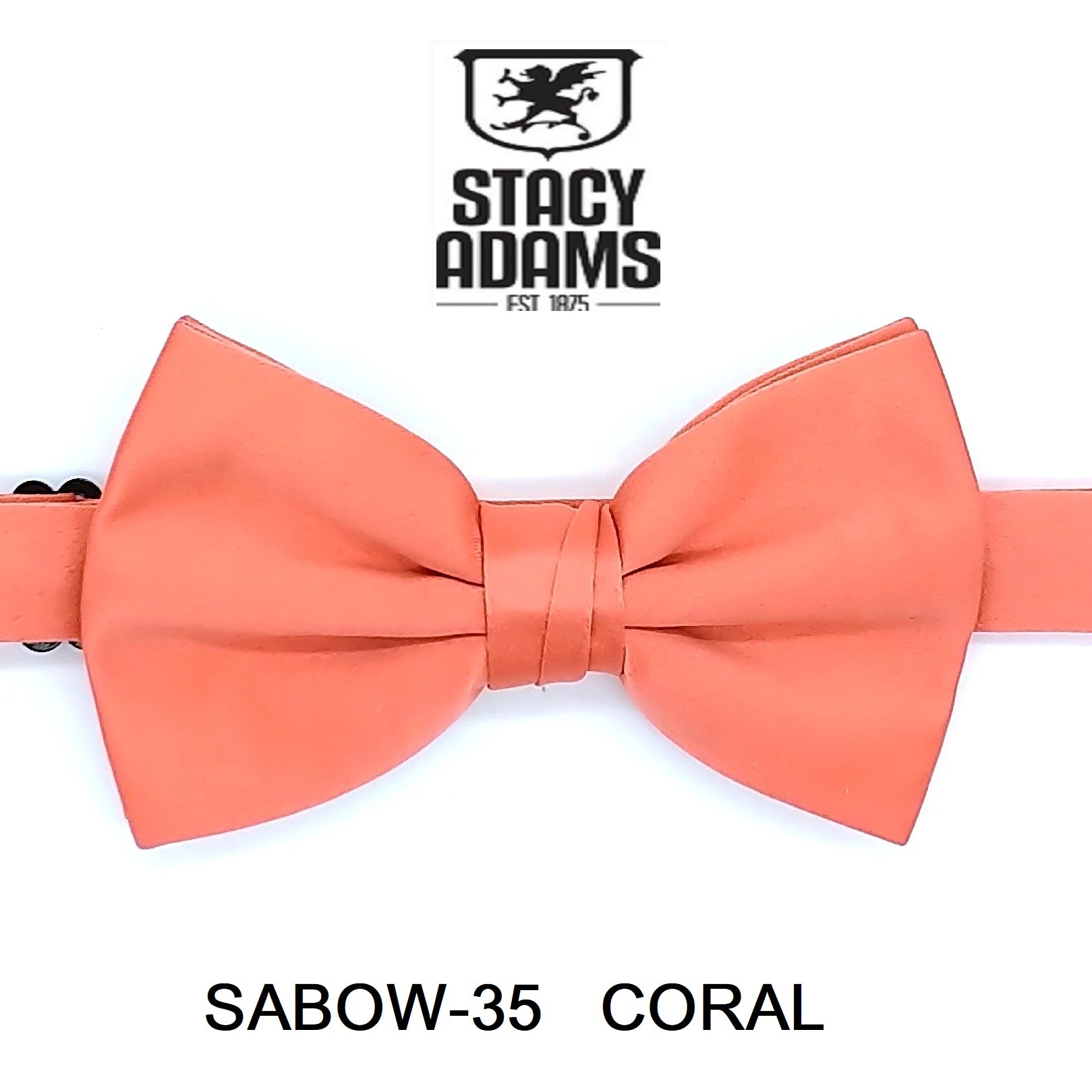 Stacy Adams SB400 Satin Solid Bowtie & Hanky