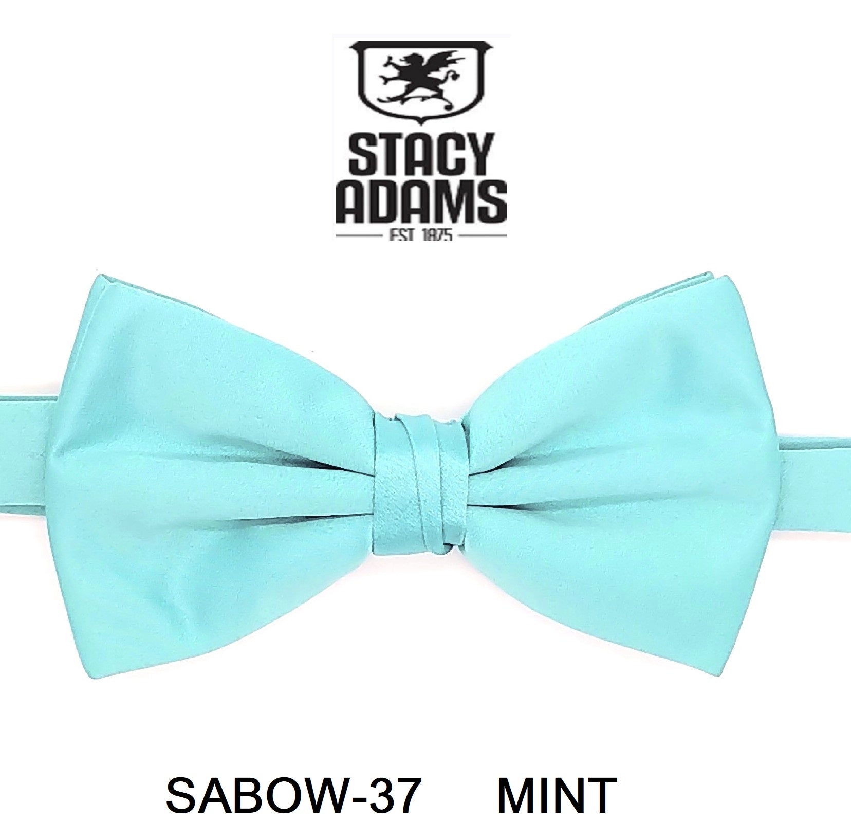 Stacy Adams SB400 Satin Solid Bowtie & Hanky