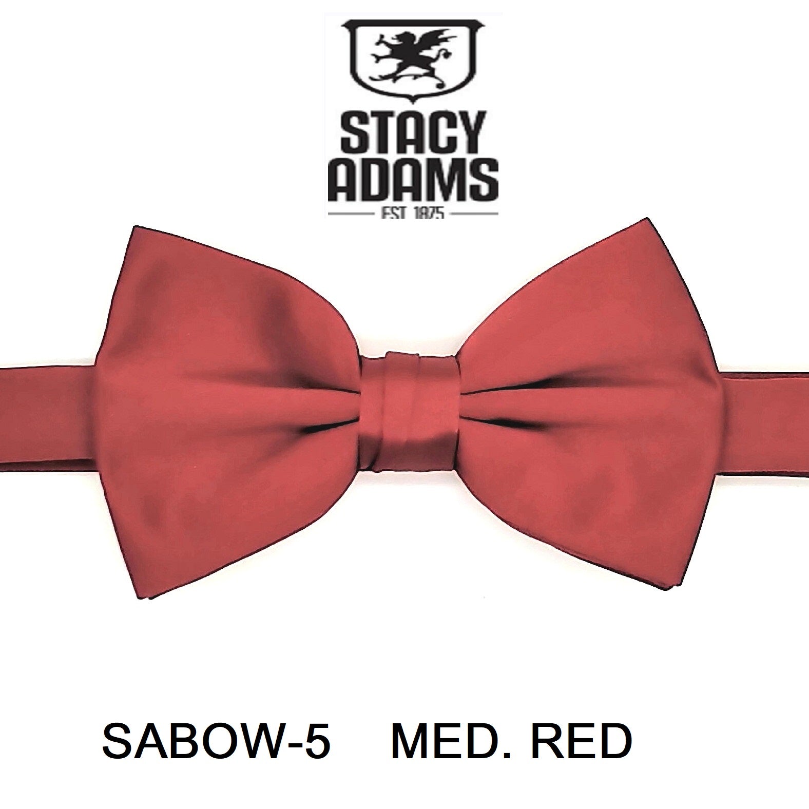 Stacy Adams SB400 Satin Solid Bowtie & Hanky