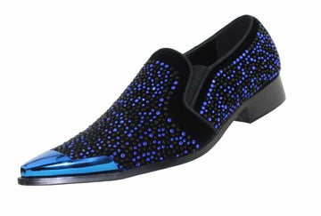 Bolano Desta Smoking Slipper Royal Blue