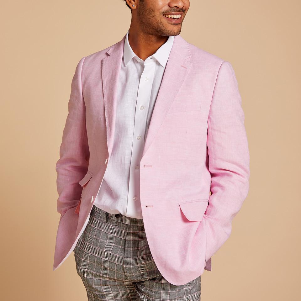 Inserch SU880-06 linen Jacket Pink