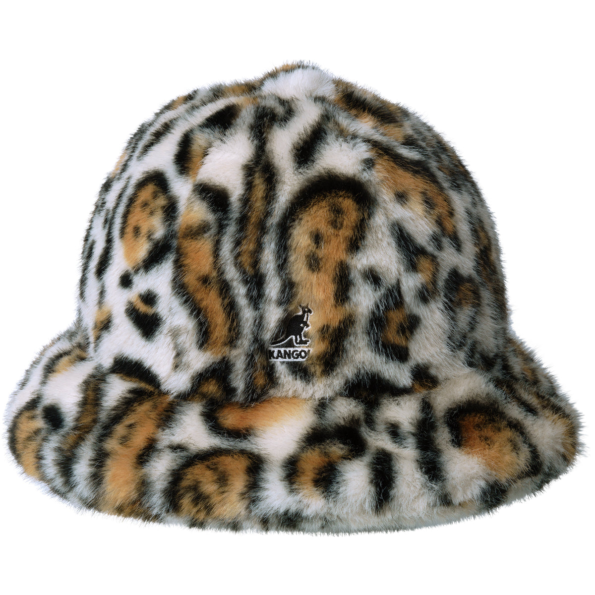 Kangol  K4190ST Faux Fur Casual  Off White Tiger