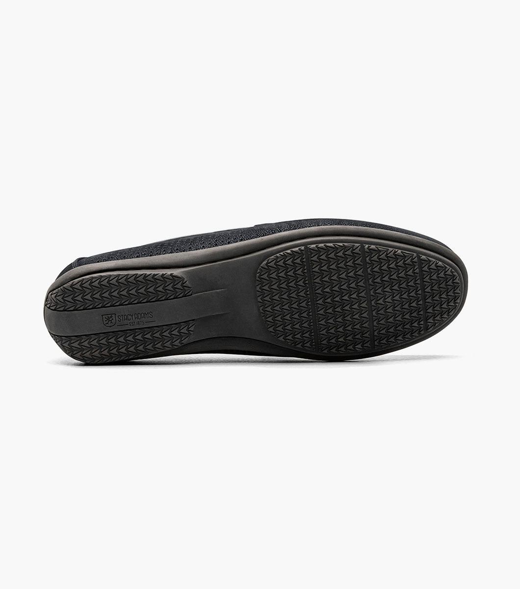 Stacy Adams 25513 CORBY  Moc Toe Saddle Slip On Navy