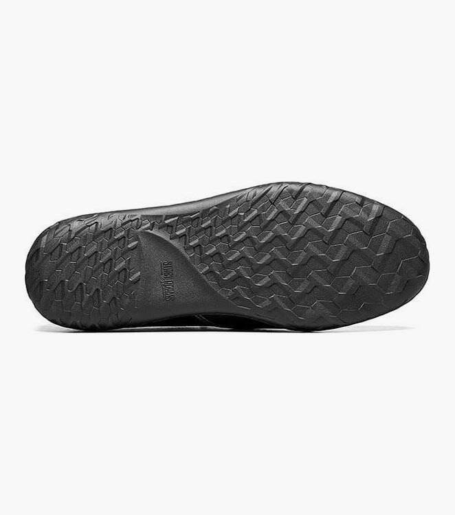 Stacy Adams IBIZA 25440-001 Woven Vamp Moc Toe Slip On Black