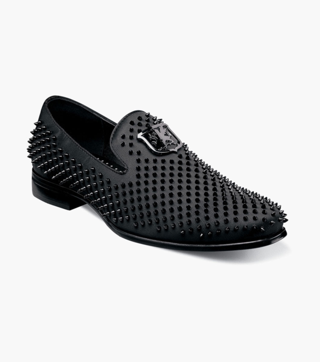 Stacy Adams 21528 Sabre Studded Spiked Slip On Black